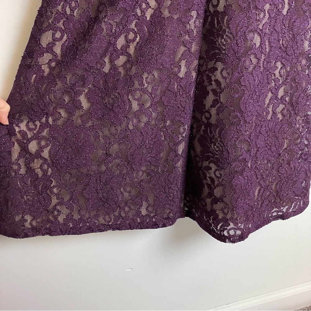 Sequin Hearts 2 Piece Lace Dress - Picture 12 of 16